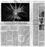 Cikk - A Sz&uacute;rt f&eacute;nyek t&aacute;rsas&aacute;ga