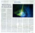 Cikk - A Sz&uacute;rt f&eacute;nyek t&aacute;rsas&aacute;ga